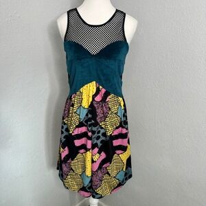 Disney Sally Cosplay Patchwork Dress Nightmare Before Christmas Gothic Grunge M‎